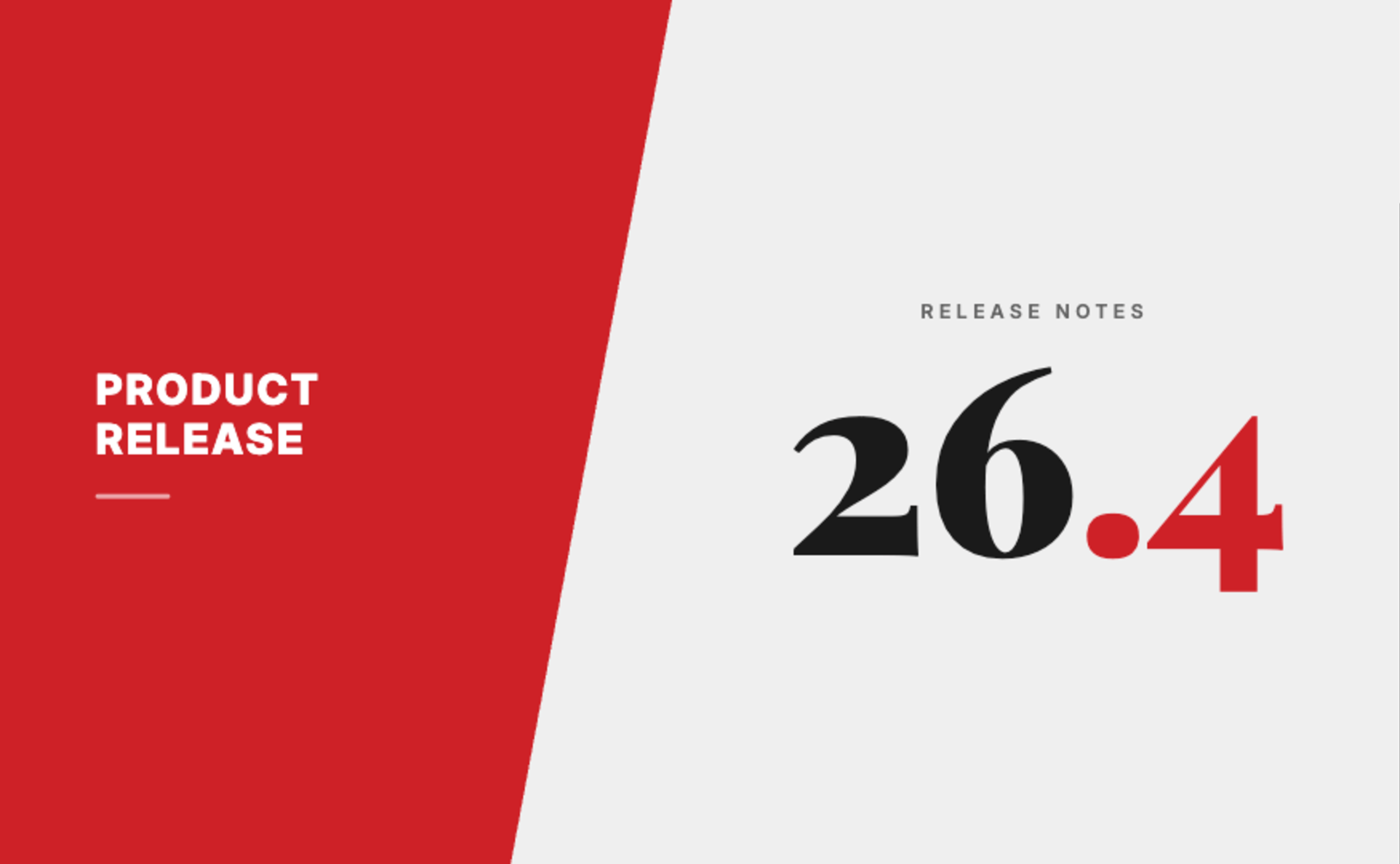 26.4 | April Product Release
