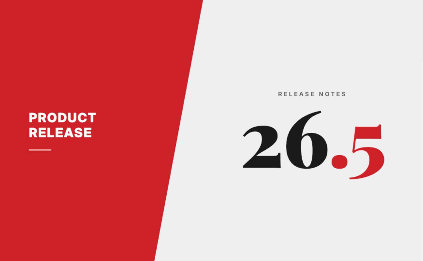 26.5 | May Product Release